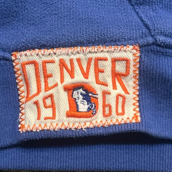 Denver Broncos NFL XL Blue‎ Pullover Hoodie Football - Picture 4 of 8